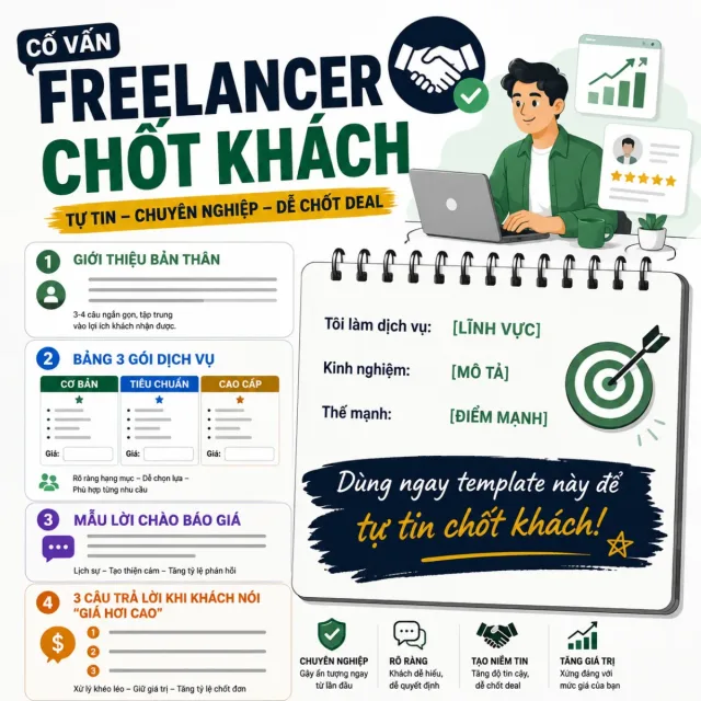 Viết hồ sơ năng lực + báo giá gói dịch vụ freelancer