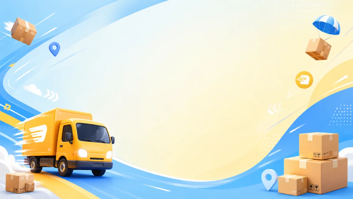 Nền banner freeship, ưu đãi vận chuyển