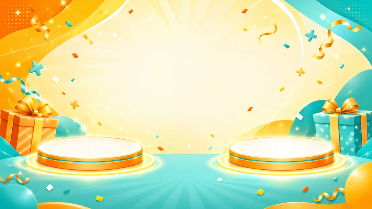 Nền banner combo, mua 1 tặng 1 vui nhộn