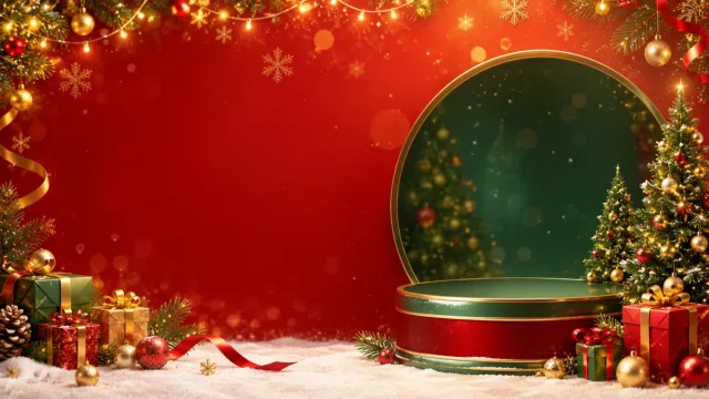 Nền banner Giáng sinh, Năm mới lung linh