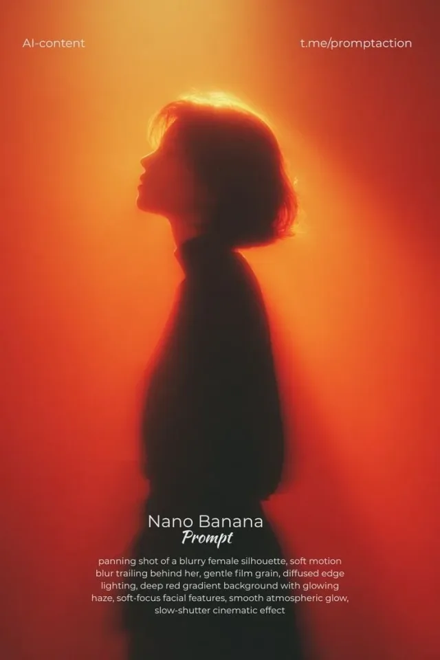 Ảnh lia máy silhouette mờ nhoè hiệu ứng điện ảnh
