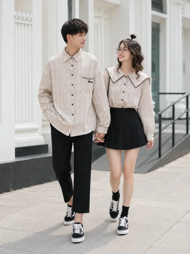 Cặp đôi, đôi bạn cùng mặc đồ (couple, nhóm)
