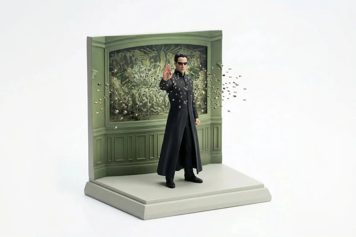 Biến cảnh bất kỳ thành mô hình diorama mini trên nền trắng