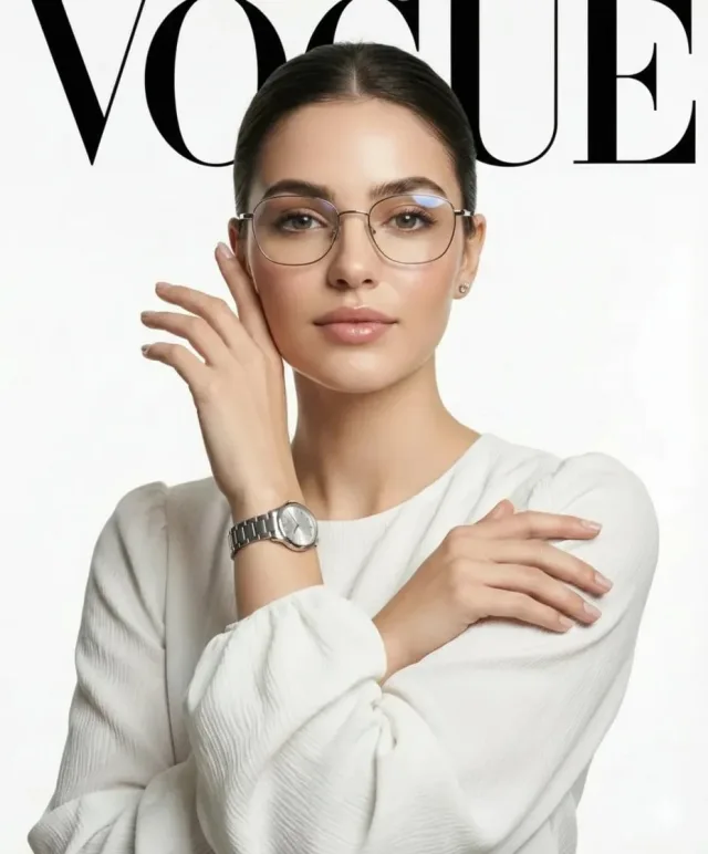 Ảnh chân dung editorial tôn đồng hồ và trang sức
