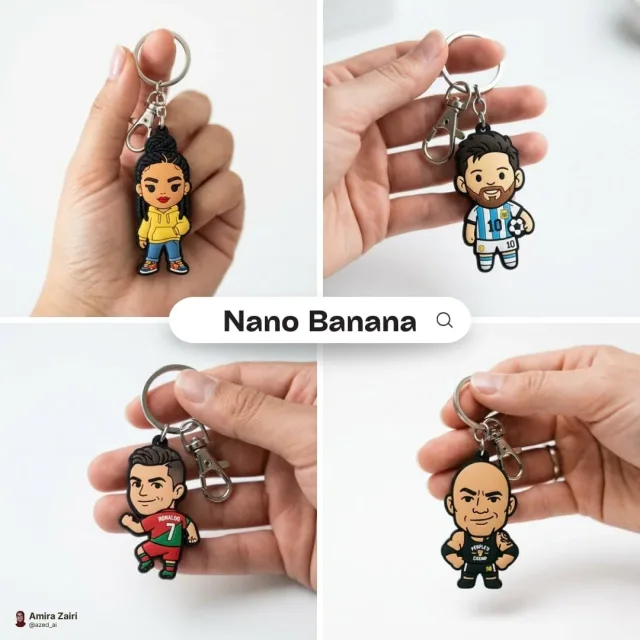 Ảnh sản phẩm móc khoá cao su nhân vật chibi