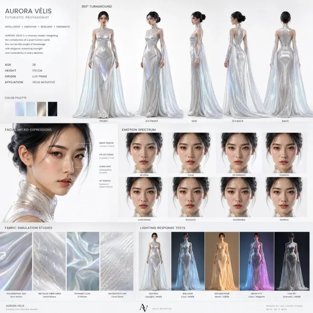Bảng thiết kế nhân vật (character design board)