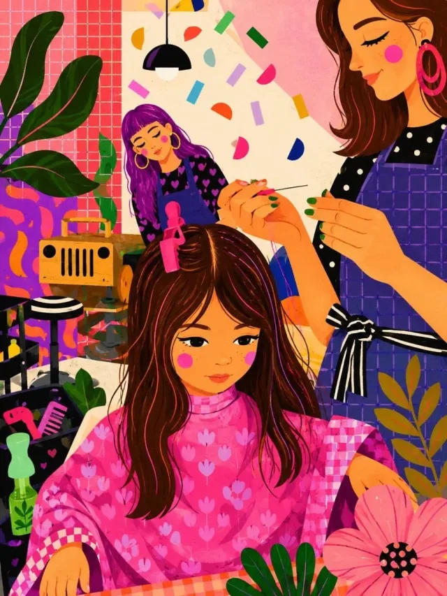 Minh hoạ không gian quán/tiệm dễ thương Pinterest