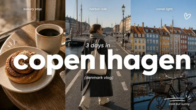Thumbnail vlog du lịch 3 panel sạch (triptych)