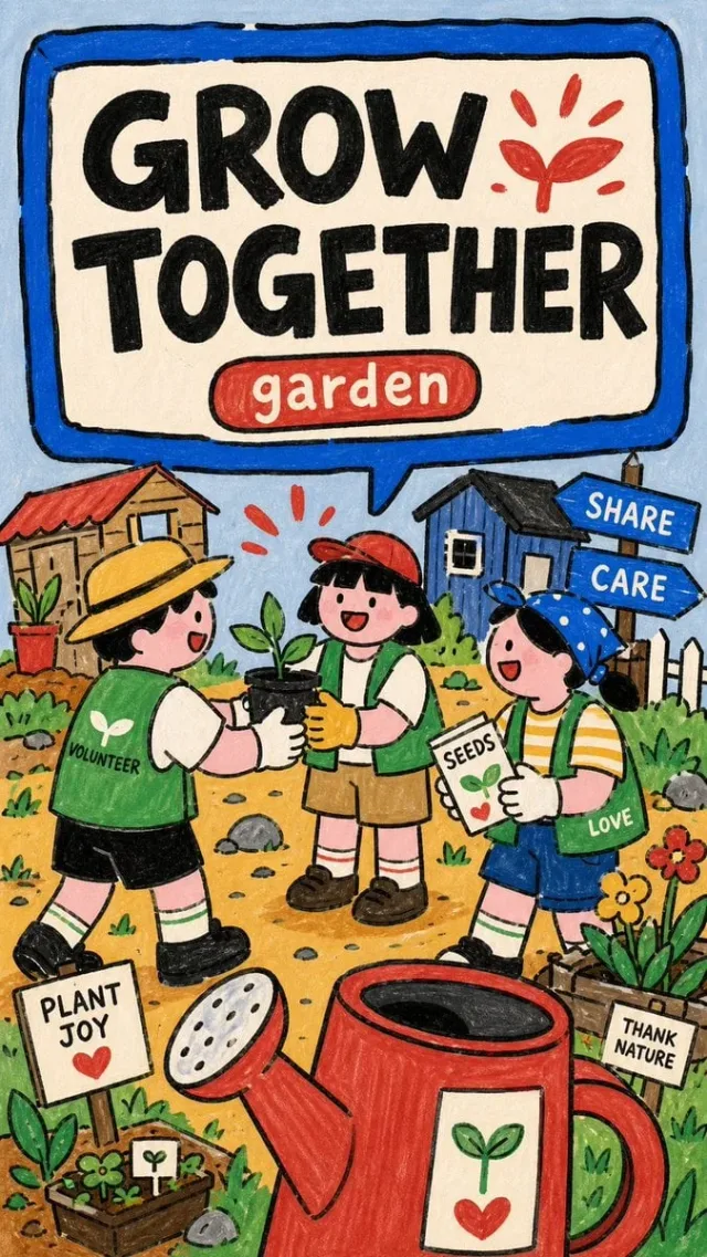 Poster tuyên truyền phong cách marker ngây thơ