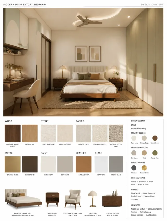 Mood board thiết kế nội thất cao cấp