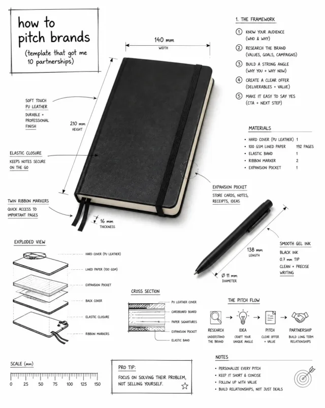 Infographic chú thích kỹ thuật vẽ tay đè trên ảnh thật