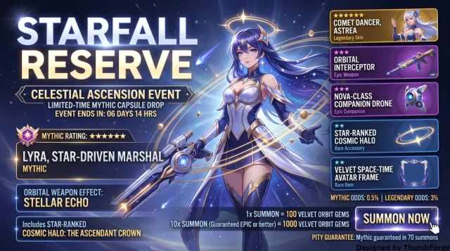 Banner sự kiện mở hộp / gacha cho game (kiểu drop giới hạn)