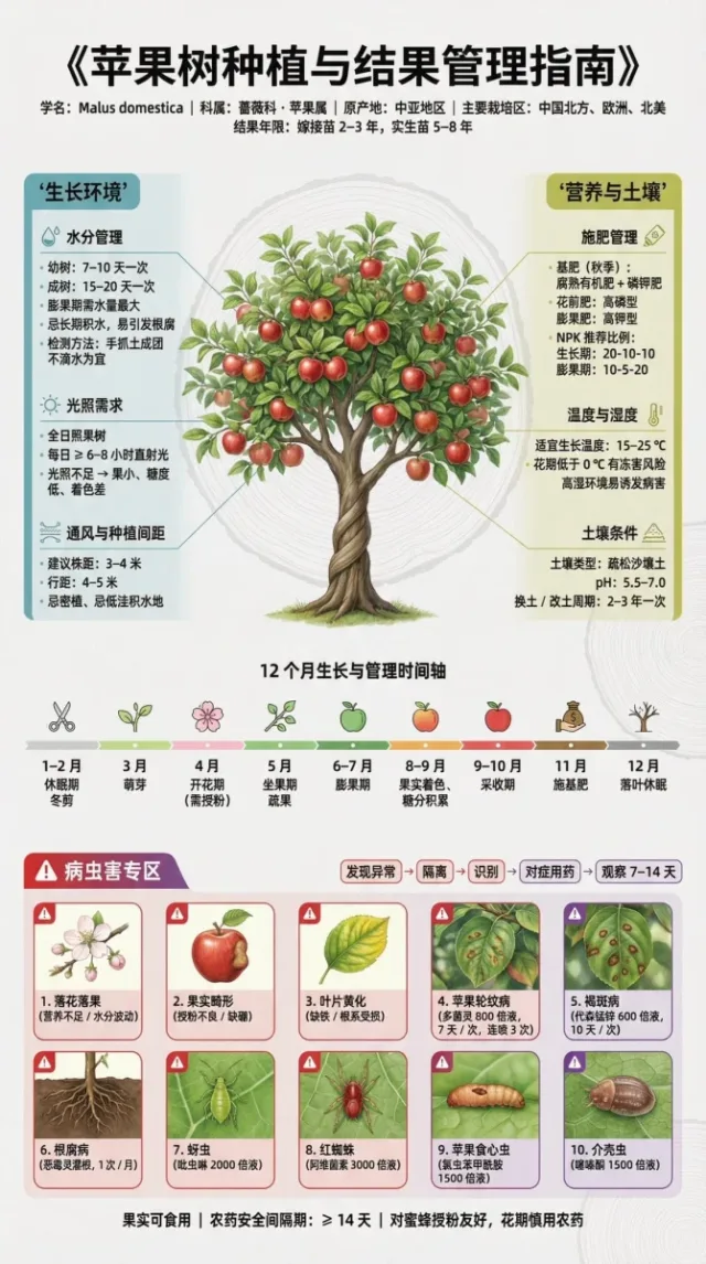Infographic kỹ thuật trồng cây ăn quả kiểu bảng triển lãm