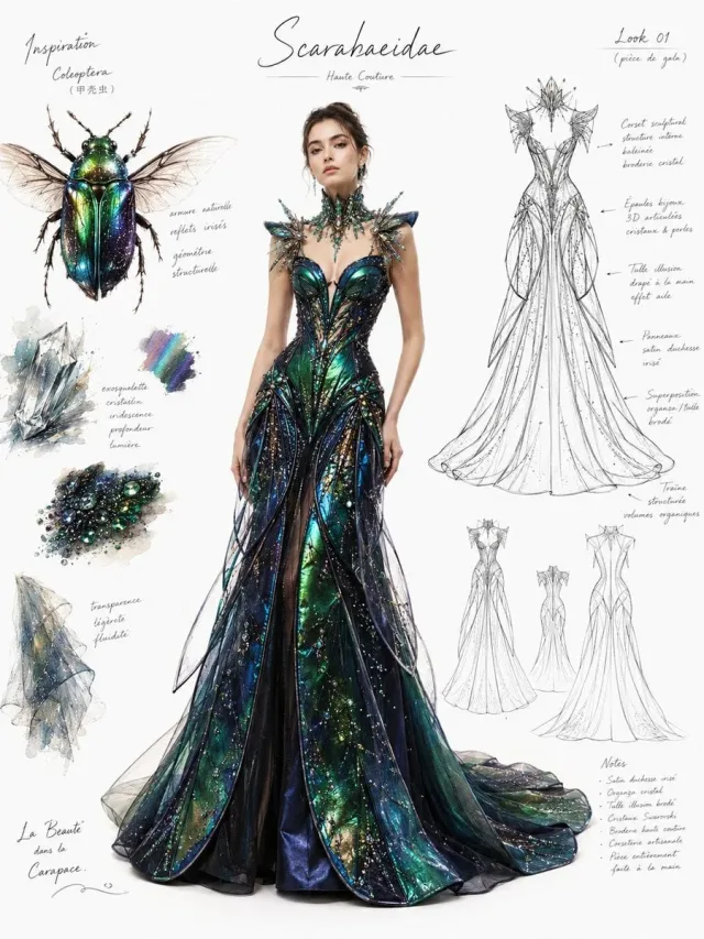 Fashion design sheet - trang thiết kế đầm cao cấp (theo cảm hứng)