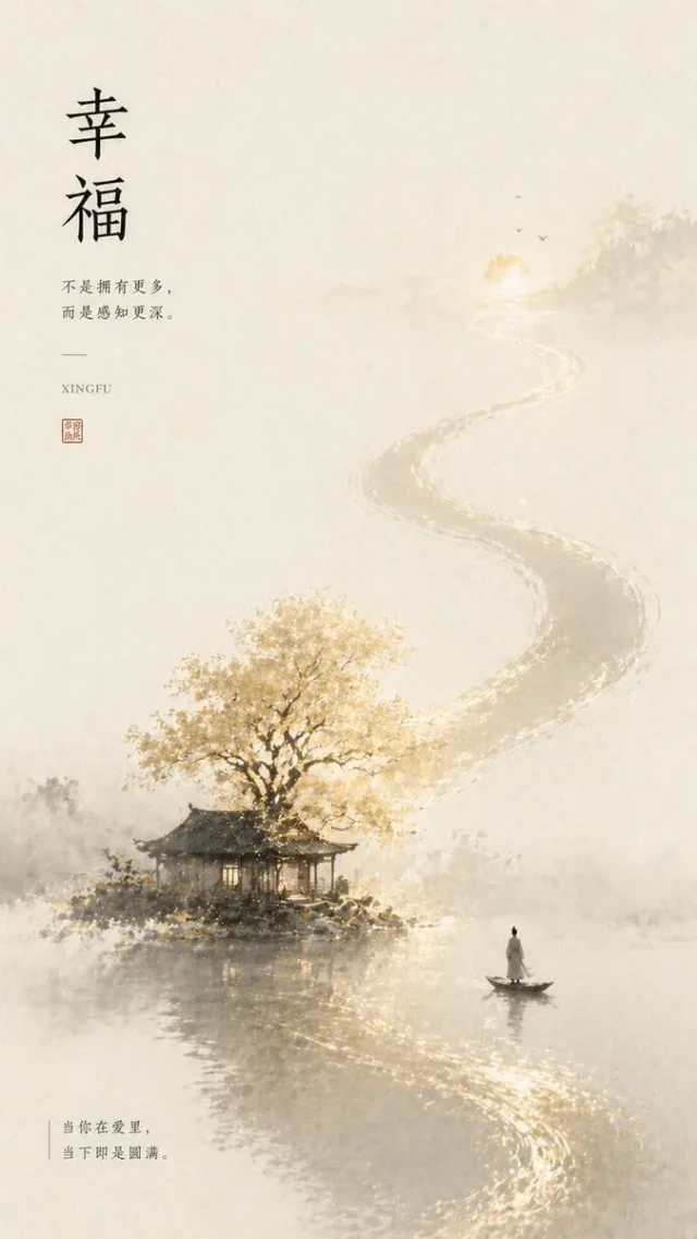 Poster cảm xúc phương Đông - ẩn dụ không gian + nhân vật nhỏ